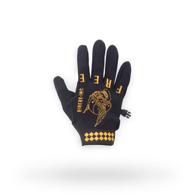Gloves Skull Yellow - Gambar 3