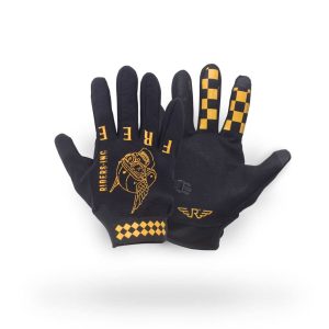 Gloves Skull Yellow