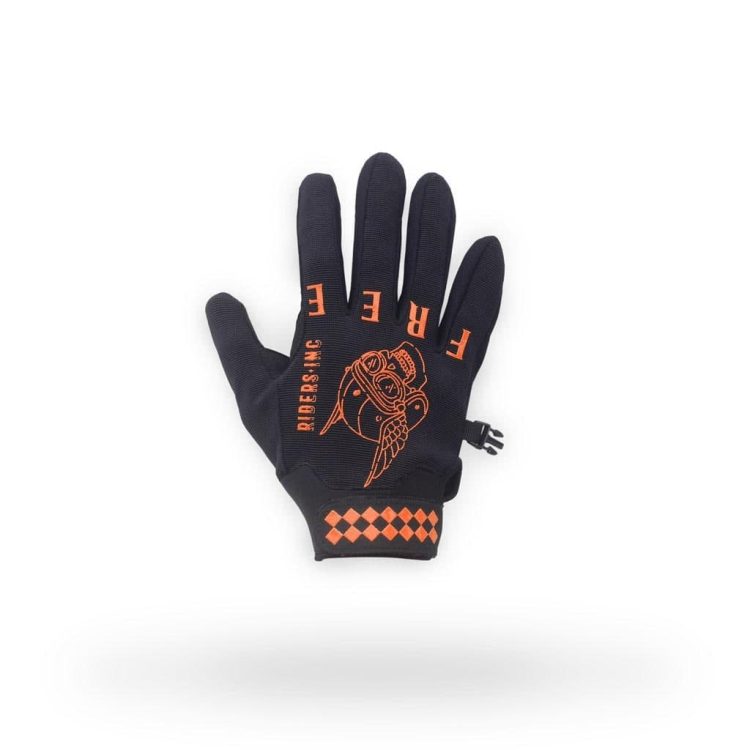 Gloves Skull Orange - Gambar 5