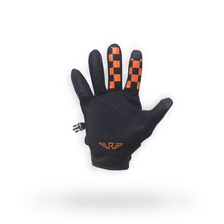 Gloves Skull Orange - Gambar 2