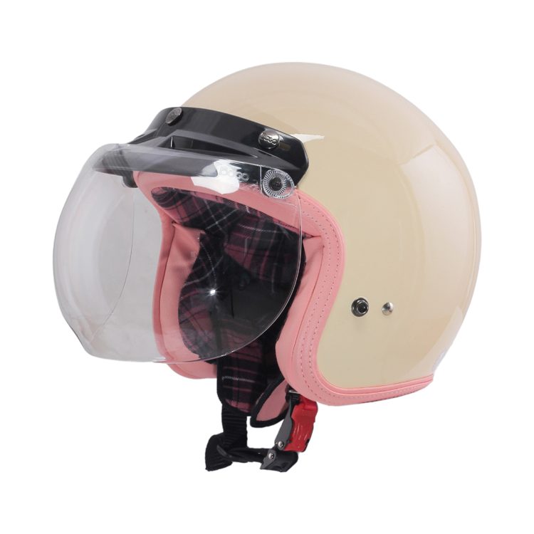 Rosa Flannel Krem Pastel + Visor Bogo - Gambar 2