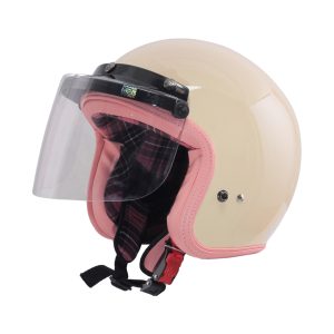 Rosa Flannel Krem Pastel + Visor Bogo