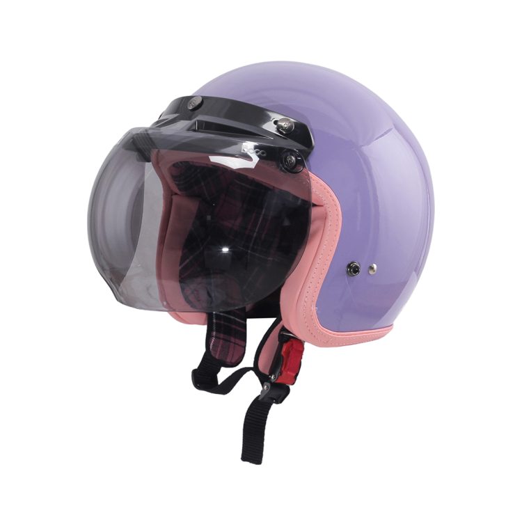 Rosa Flannel Purple Pastel + Visor Bogo - Gambar 3