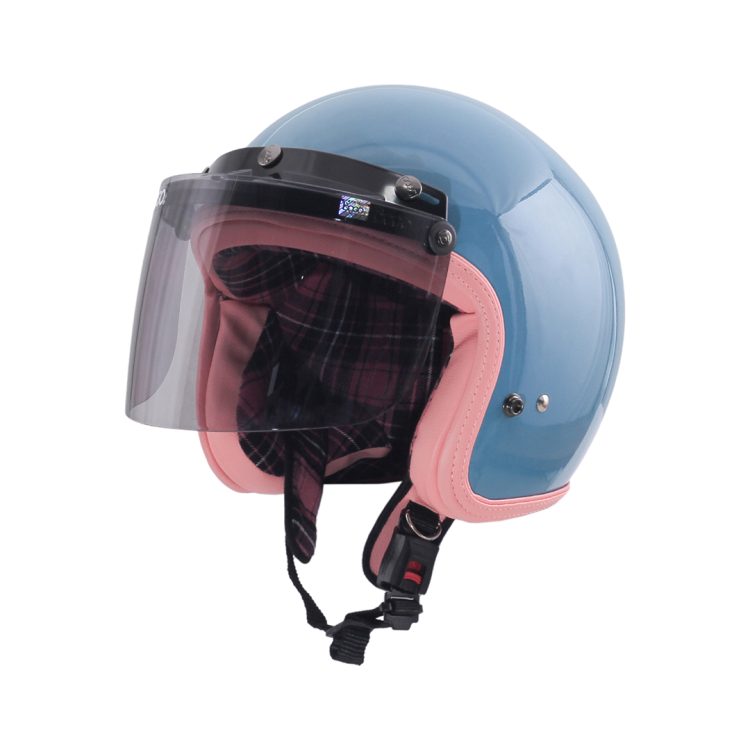 Rosa Flannel Blue Pastel + Visor Bogo - Gambar 4