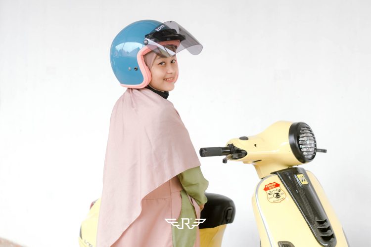 Rosa Flannel Blue Pastel + Visor Bogo - Gambar 12
