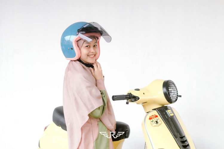 Rosa Flannel Blue Pastel + Visor Bogo - Gambar 11