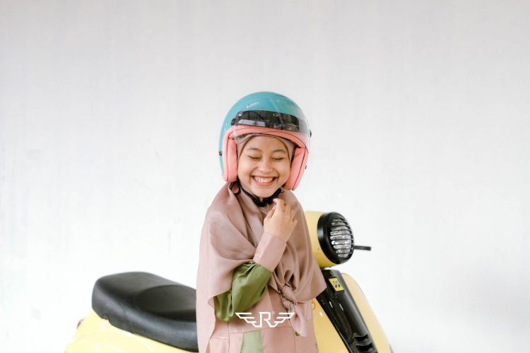 Rosa Flannel Blue Pastel + Visor Bogo - Gambar 13