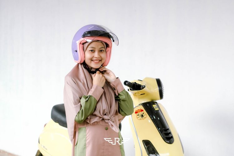 Rosa Flannel Purple Pastel + Visor Bogo - Gambar 14