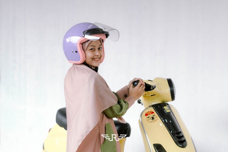 Rosa Flannel Purple Pastel + Visor Bogo - Gambar 12