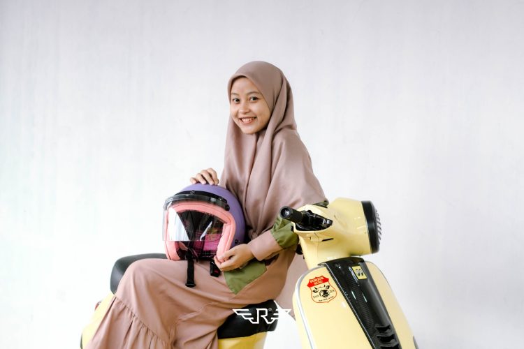 Rosa Flannel Purple Pastel + Visor Bogo - Gambar 11