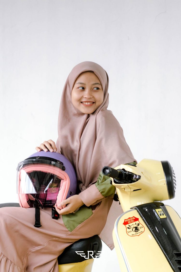 Rosa Flannel Purple Pastel + Visor Bogo - Gambar 10
