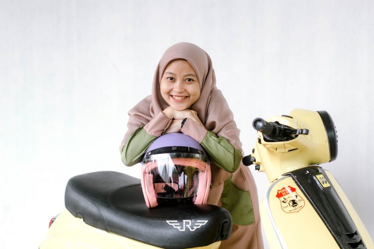 Rosa Flannel Purple Pastel + Visor Bogo - Gambar 15