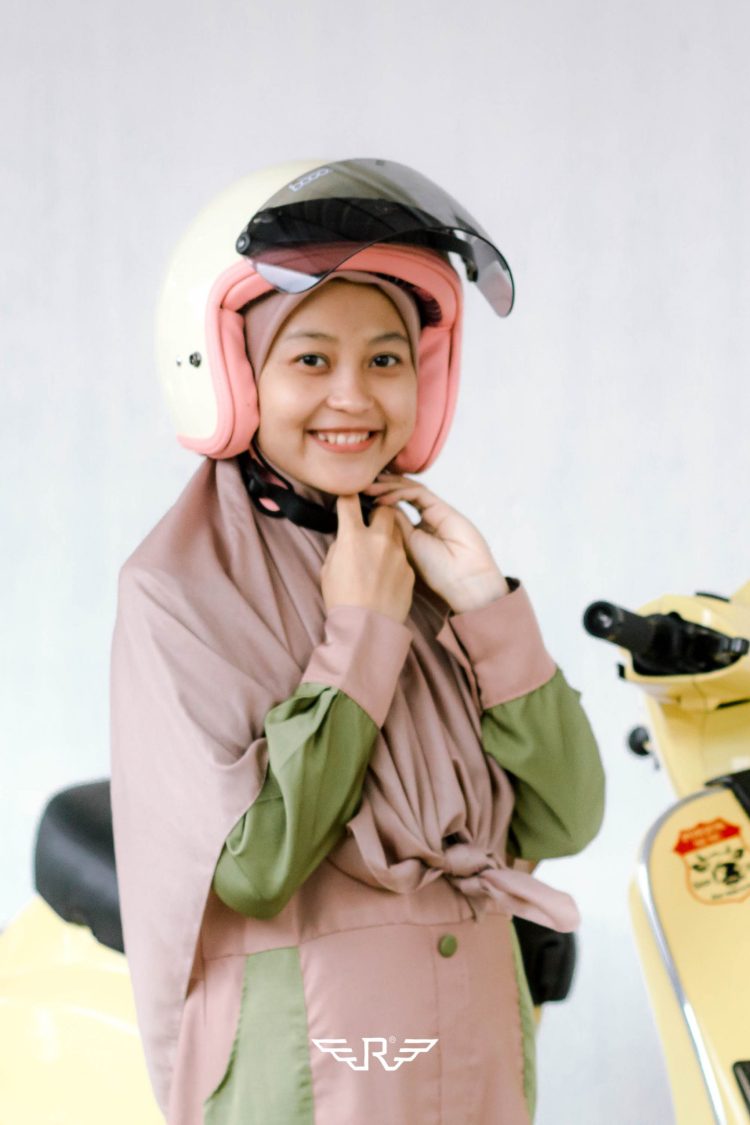 Rosa Flannel Krem Pastel + Visor Bogo - Gambar 11