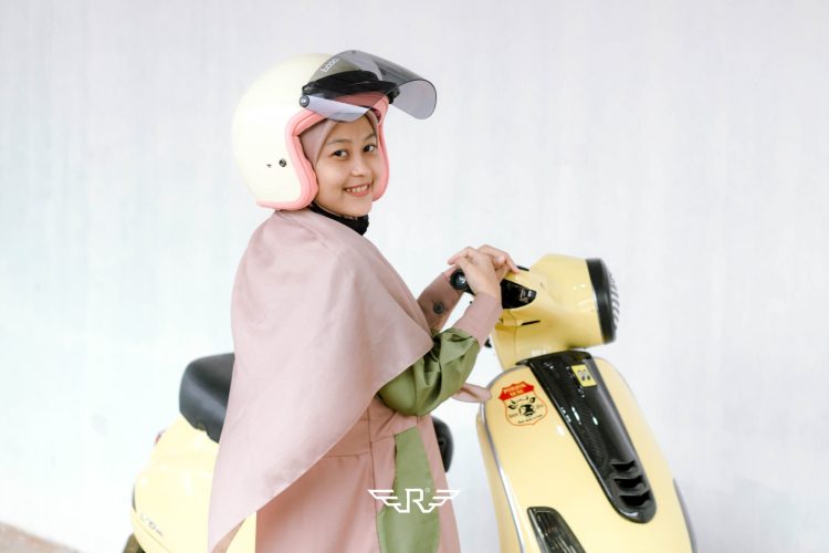 Rosa Flannel Krem Pastel + Visor Bogo - Gambar 12