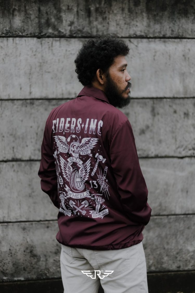 Jacket Mogos Maroon - Gambar 12