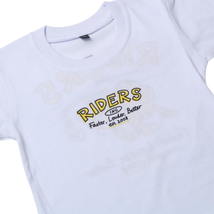 Kids Tshirt Faster White - Gambar 2