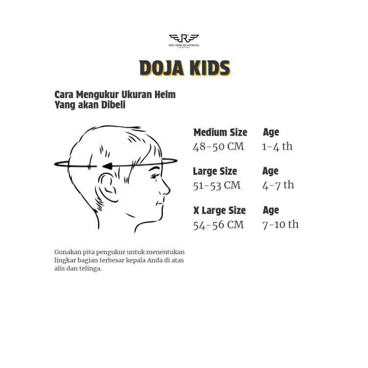 Kids Helmet Doja Matte Black - Gambar 12