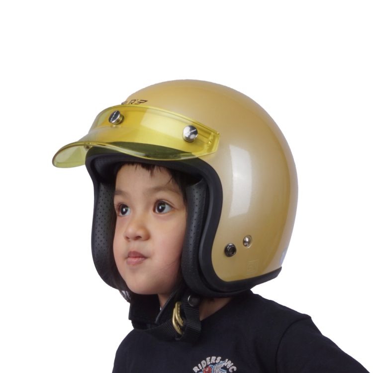 Kids Helmet Doja Beige Glossy - Gambar 10