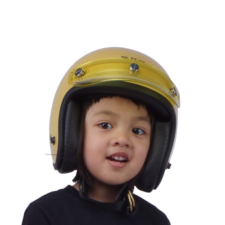 Kids Helmet Doja Beige Glossy - Gambar 11