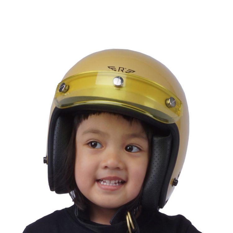 Kids Helmet Doja Beige Glossy - Gambar 12