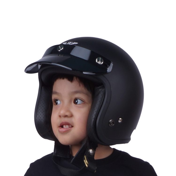 Kids Helmet Doja Matte Black - Gambar 10