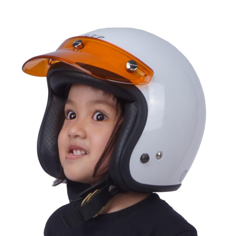 Kids Helmet Doja White Glossy - Gambar 11