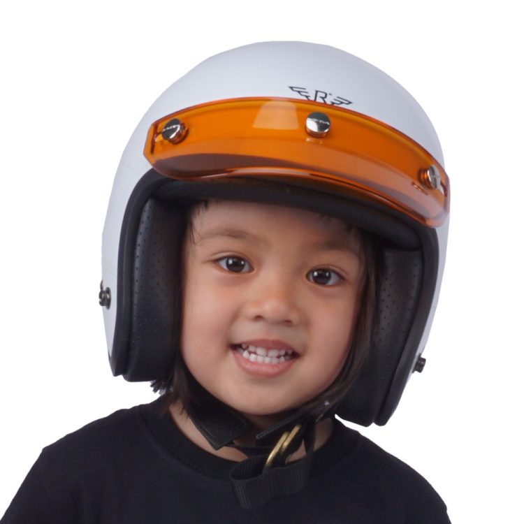 Kids Helmet Doja White Glossy - Gambar 12