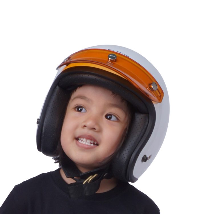 Kids Helmet Doja White Glossy - Gambar 13