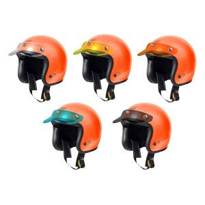 Kids Helmet Doja Orange Glossy - Gambar 4