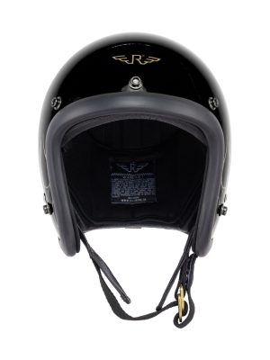 RIMC X Pickers Service Slim Helmet 500-TX Black Glossy Flame Gold - Image 2