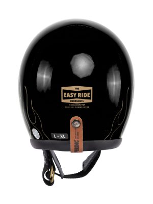 RIMC X Pickers Service Slim Helmet 500-TX Black Glossy Flame Gold - Image 3