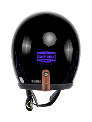 RIMC X Pickers Service Slim Helmet 500-TX Black Glossy Flame Purple - Image 3
