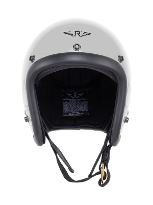 RIMC X Pickers Service Slim Helmet 500-TX Silver Glossy Flame Black - Image 2