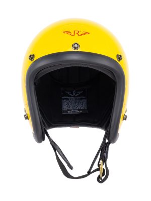 RIMC X Pickers Service Slim Helmet 500-TX Yellow Glossy Flame Red - Image 2