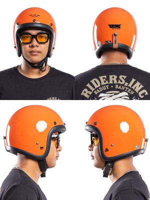 RIMC Slim Helmet 500Tx Orange Glossy - Image 5