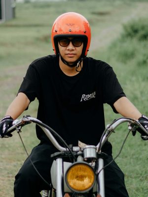 RIMC Slim Helmet 500Tx Orange Glossy - Image 6