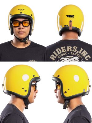 RIMC Slim Helmet 500Tx Yellow Glossy - Image 5