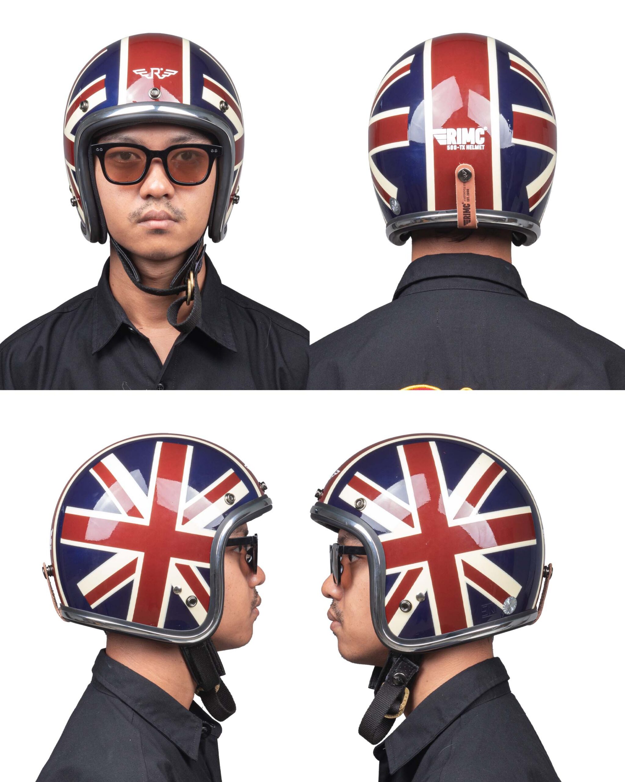 RIMC Slim Helmet 500Tx Unionjack Glossy - Image 5
